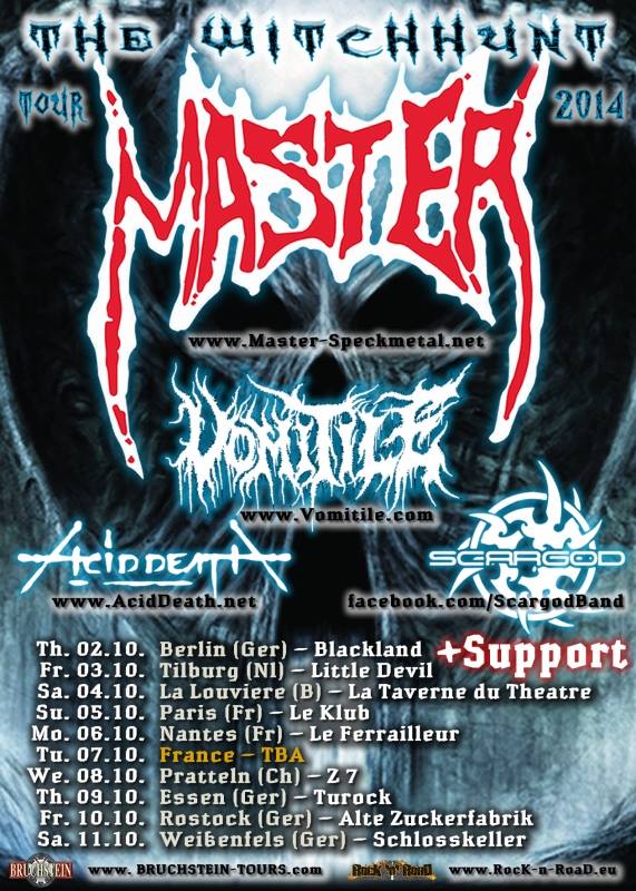 Acid Death – The Witch Hunt European Tour 2014