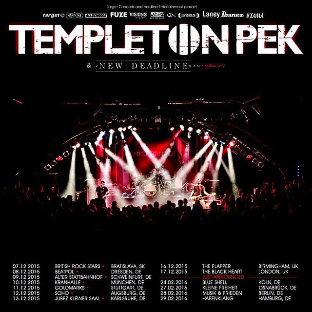 TEMPLETON PEK + New Deadline auf Tour im Dezember 2015